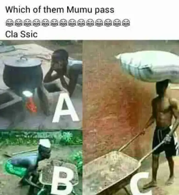 Which Of These Three ‘mumu’ Pass ( See Photo)